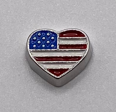 U.S. Heart Flag Charm